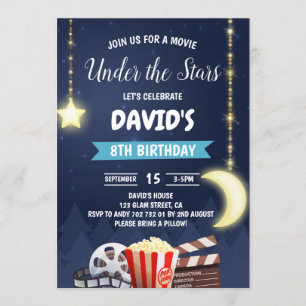 Invitación Noche de cine al aire libre