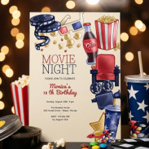 Noche de cine de cumpleaños