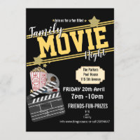 Noche de cine familiar, evento PTA fiesta de cine 