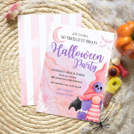 Invitación Noche de color rosa dulce de color rosa para niños