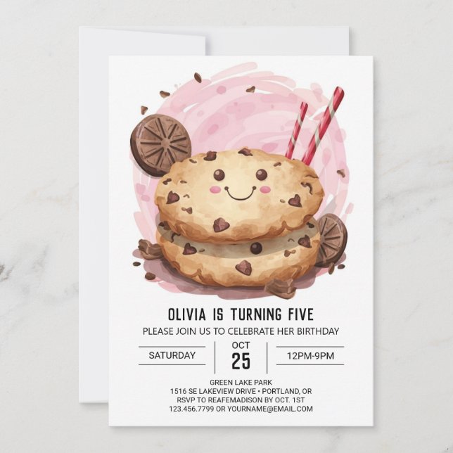 Invitación Noche de cumpleaños de un Personalizado divertido  (Anverso)