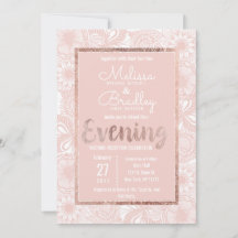 Noche de estilo floral Rosa Rubor Rosado Pincel