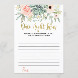 Invitación Noche de fiesta ideas de ducha de novia juego