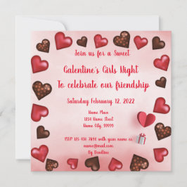 Invitación Noche de Galentines Chicas 