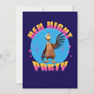 Invitación Noche de gallinas divertidas, fiesta de pollo, hum