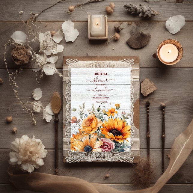 Invitación Noche de girasol acuarela rusa (Subido por el creador)