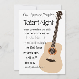 Invitación Noche de guitarra