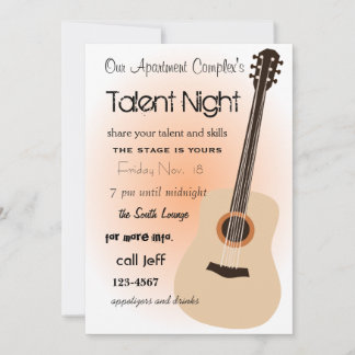 Invitación Noche de guitarra