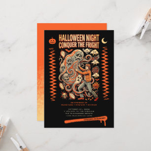 Invitación Noche de Halloween Conquista la Fiesta de Disfrace