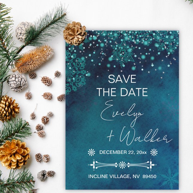 Invitación Noche de Invierno Salve La Fecha (Subido por el creador)