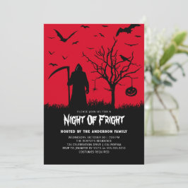 Invitación Noche de la fiesta de Halloween para adultos de la