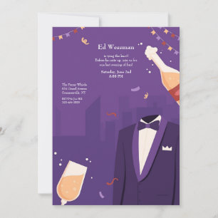 Invitación Noche de la fiesta del soltero