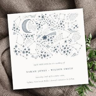 Invitación Noche de la Marina Celestial Starry Moon Save The