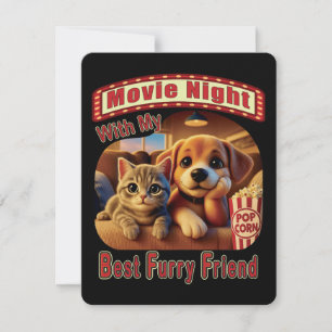 Invitación Noche de la película - Mejor Amigo del Furry - Gat