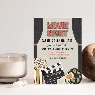 Invitación Noche de la película, tema de la película, invitac