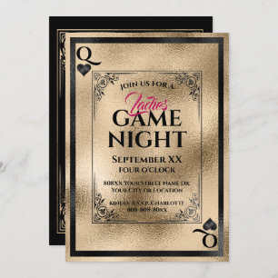 Invitación Noche de las damas de la Reina de Oro