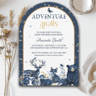 Invitación Noche de Magia en el Bosque Aventura de Animales B