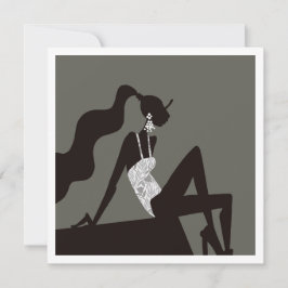 Invitación Noche de moda Piscina de veranoModa de fiestaIlust