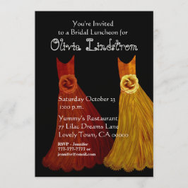 Invitación Noche de Novia o Naranjas de Brunch Gold