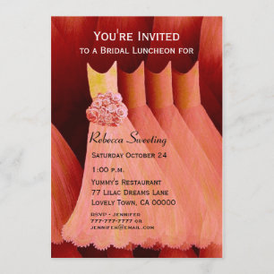 Invitación Noche de Novia o Vestidos de brunch