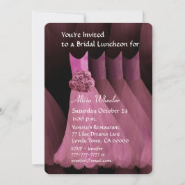 Invitación Noche de Novia o Vestidos de Brunch Rosa V01G