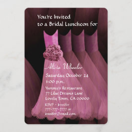 Invitación Noche de Novia o Vestidos de Brunch Rosa V01G