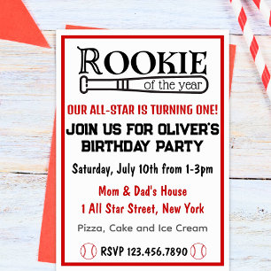 Invitación Noche de oro del año Cumpleaños de un niño