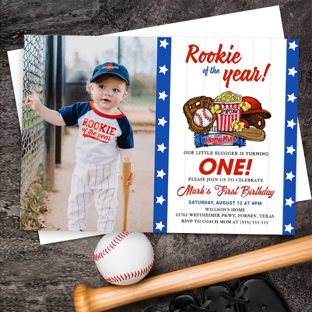 Invitación Noche de oro del año en el béisbol foto de primer  (Subido por el creador)