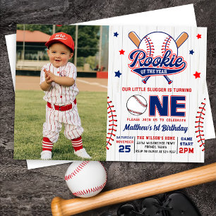 Invitación Noche de oro del año en el béisbol foto de primer 