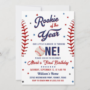 Invitación Noche de oro del año en el béisbol foto de primer 