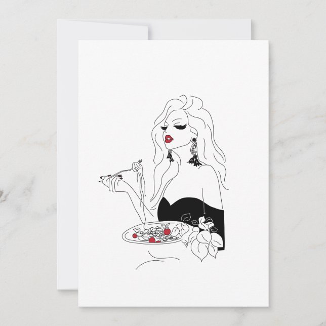 Invitación Noche de Pasta (Anverso)