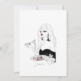 Invitación Noche de Pasta