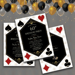 Invitación Noche de Póquer en Casino Las Vegas 60 Aniversario