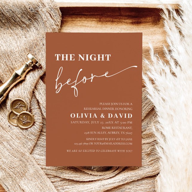 Invitación Noche de Terracota Antes De Invitar A La Cena De E (Subido por el creador)