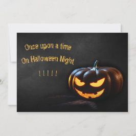 Invitación Noche de terror de la Calabaza de Halloween