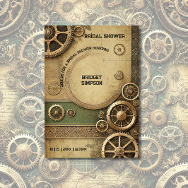 Invitación Noche de trabajo de Steampunk Victorian