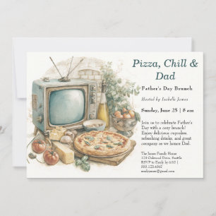 Invitación Noche de TV del Día del Padre – Fiesta de Película