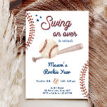Invitación Noche del año primer niño deportivo Béisbol<br><div class="desc">(H) ¡Una manera perfecta de invitar a sus invitados a la fiesta de cumpleaños de su pequeña!</div>