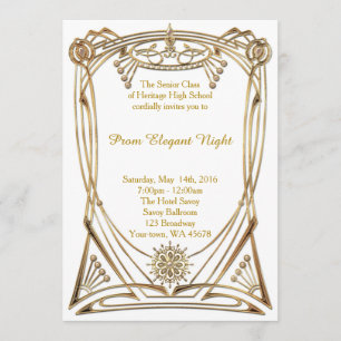 Invitación Noche elegante de Prom