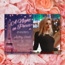 Noche en París - Cumpleaños con foto