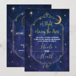 Invitación Noche entre las estrellas Bodas de cielos celestia