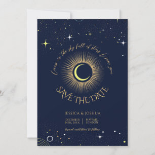 Invitación Noche estelar celestial de la marina cósmica