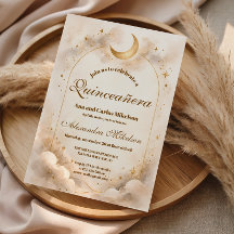 Noche estrellada de oro Quinceañera