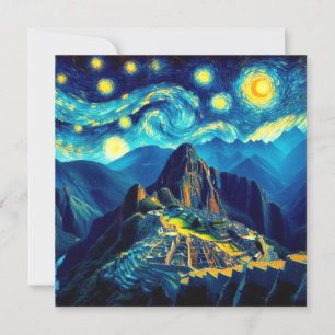 Invitación Noche estrellada Machu Picchu Perú