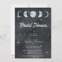 Noche estrellada Moon Phases Zodiac Bridal Shower