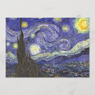 Invitación Noche estrellada por Van Gogh Patio Party