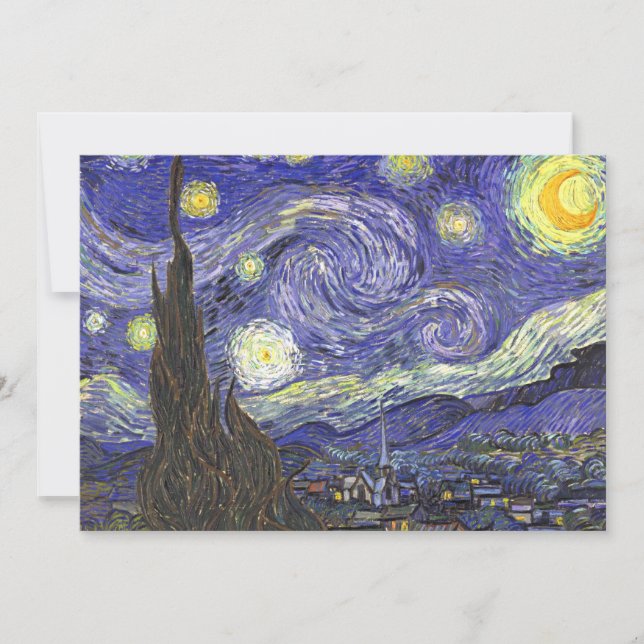 Invitación Noche estrellada por Van Gogh Patio Party Invitaci (Anverso)