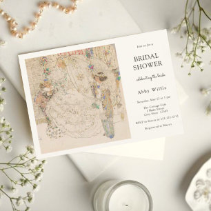 Invitación Noche floral de estilo Art Nouveau vintage
