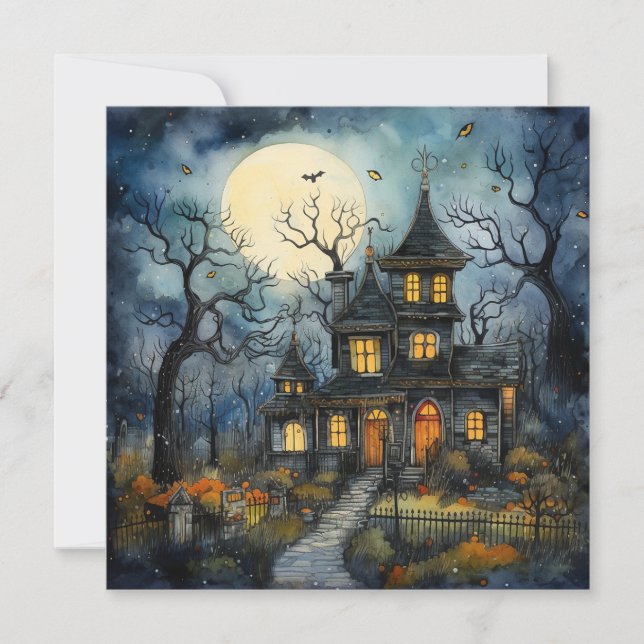 Invitación 👻 Noche 🎉 Ghouls En: ¡Una Soiree Spooktacular! � (Anverso)