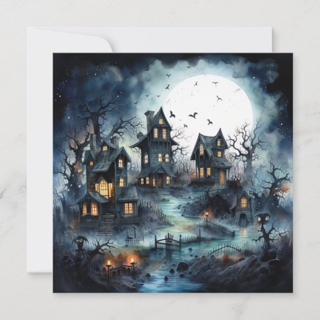 Invitación 👻 Noche 🎉 Ghouls En: ¡Una Soiree Spooktacular! � (Anverso)